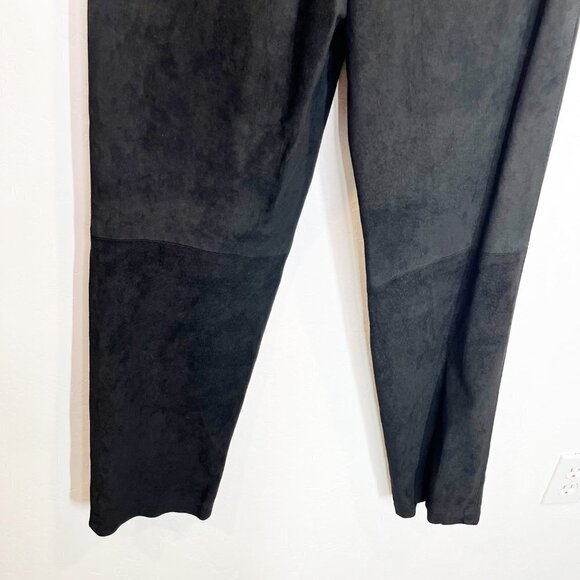 Vintage Bushwacker genuine leather suede Black Mom pants Size 8 High Rise Y2K - Picture 6 of 9